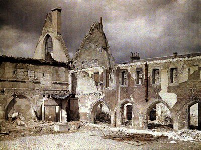 Cloister of the Convent of the Cordeliers, Reims, Marne, France, 1917 by Fernand Cuville